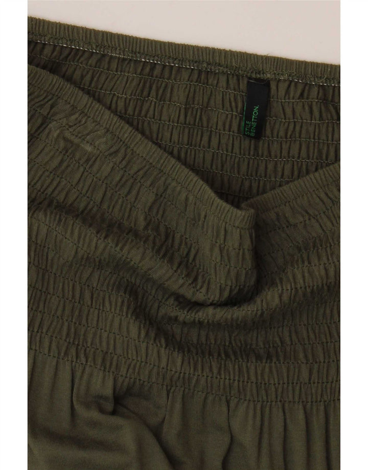 Benetton Damen Trägerloses Top UK 6 XS Khaki