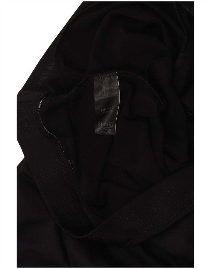 Marks & Spencer Damen-Trainingshose, UK 12, Mittelschwarz, Polyester