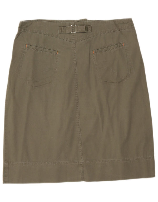 Awear Damen-A-Linien-Rock, US 14, XL, W33, grüne Baumwolle