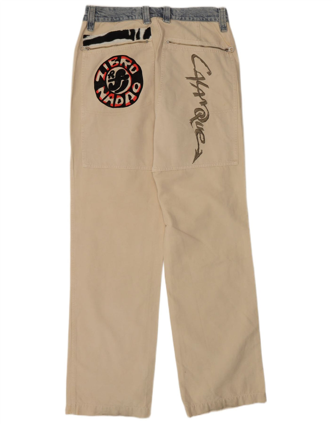 Think Pink Herren-Cargohose, normal, EU 48, M, B32, L33, Beige, Baumwolle