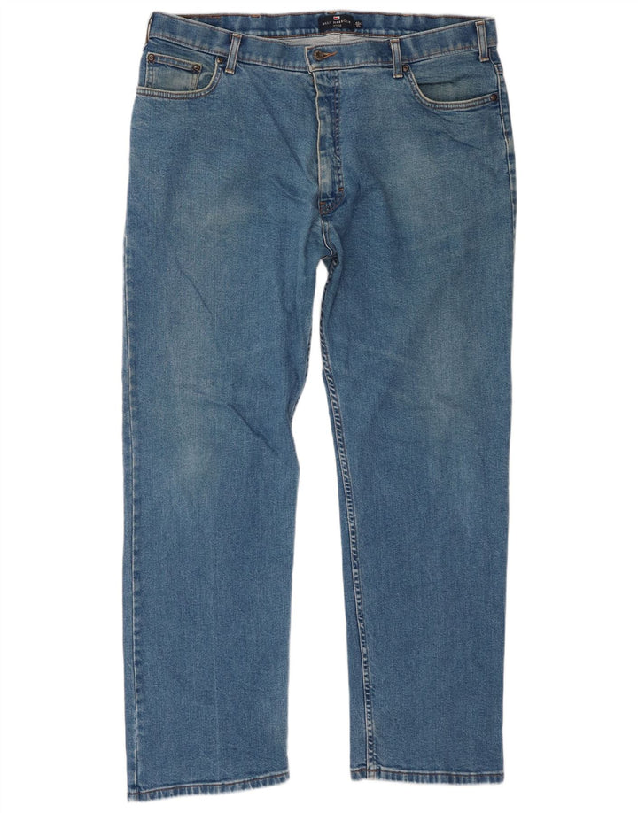 Marks & Spencer Herren Blue Harbor Straight Jeans W42 L31 Baumwolle