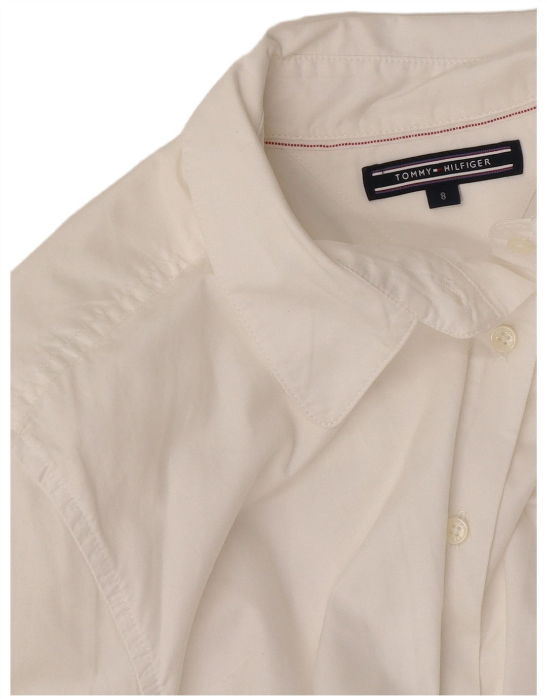 Tommy Hilfiger Damen Hemd US 8 Medium Weiß