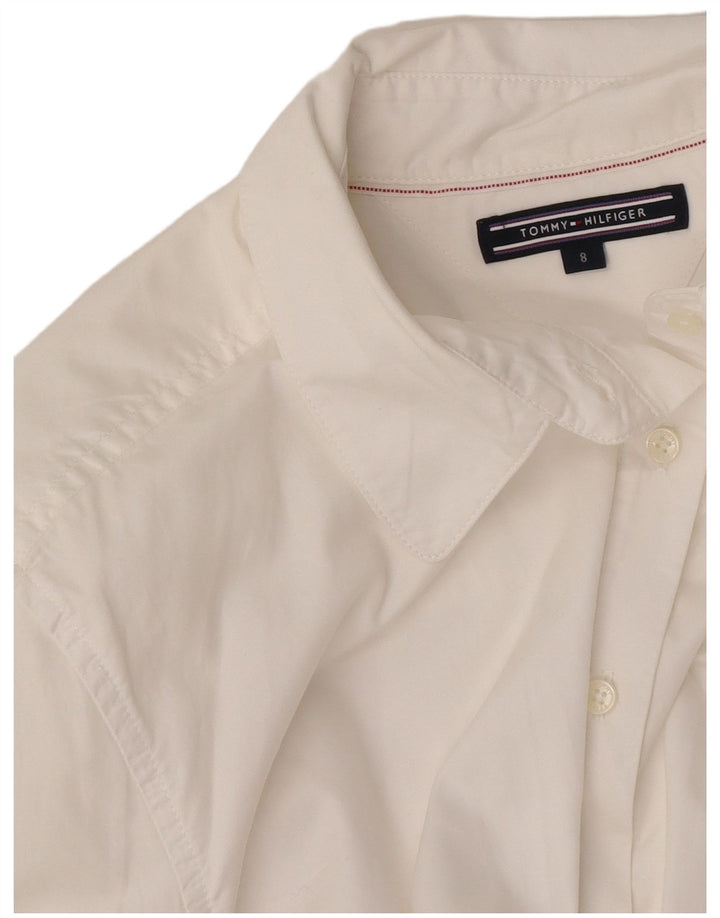 Tommy Hilfiger Damen Hemd US 8 Medium Weiß