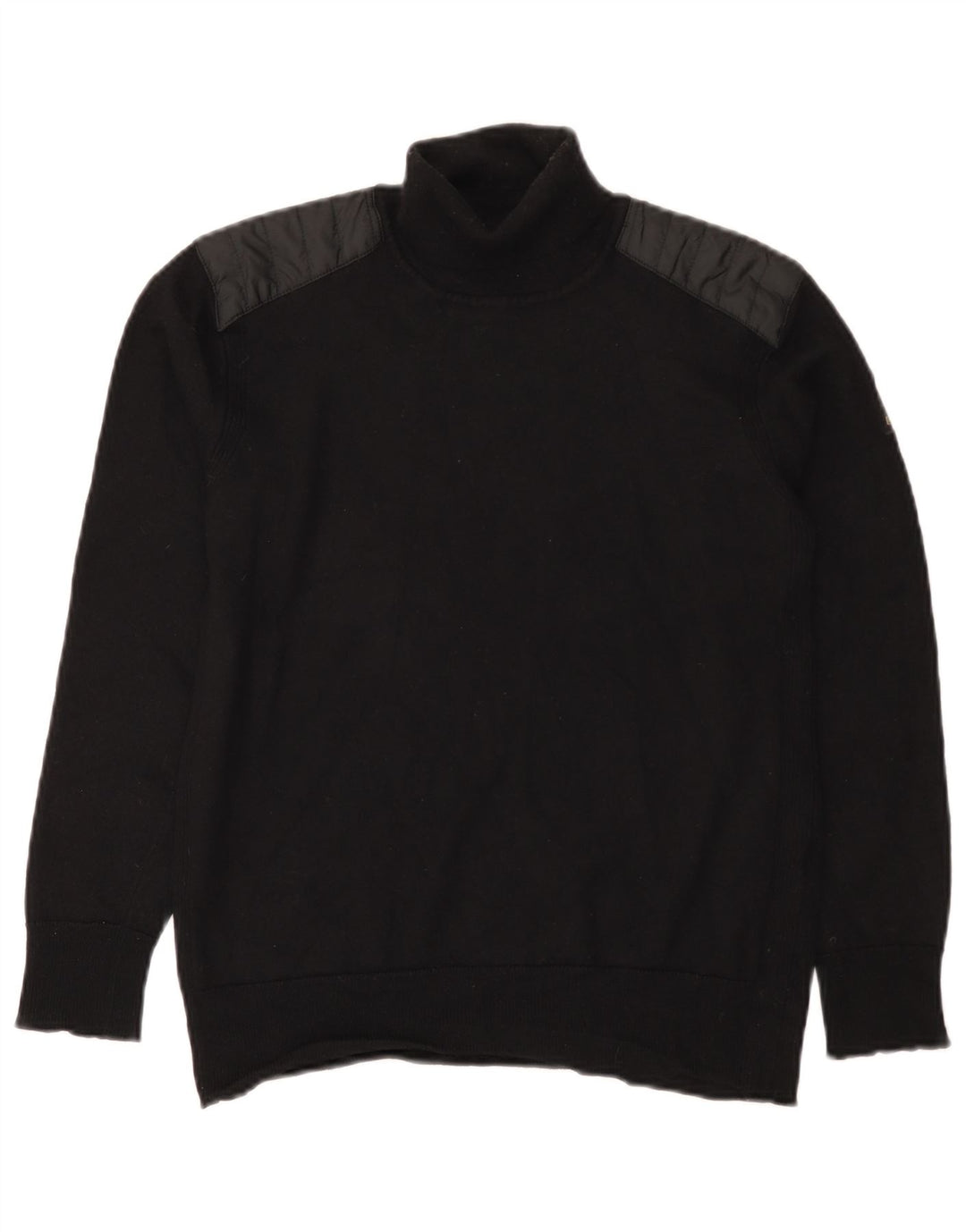Belstaff Herren-Pullover mit Rollkragen, Größe S, schwarze Wolle