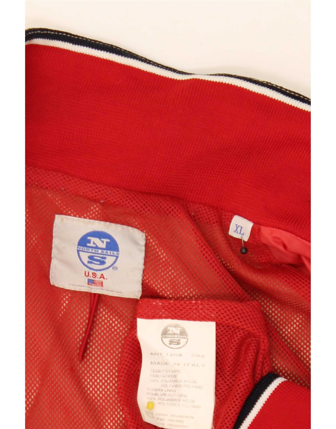 North Sails Herren Regenjacke UK 42 XL Beige Colourblock Nylon