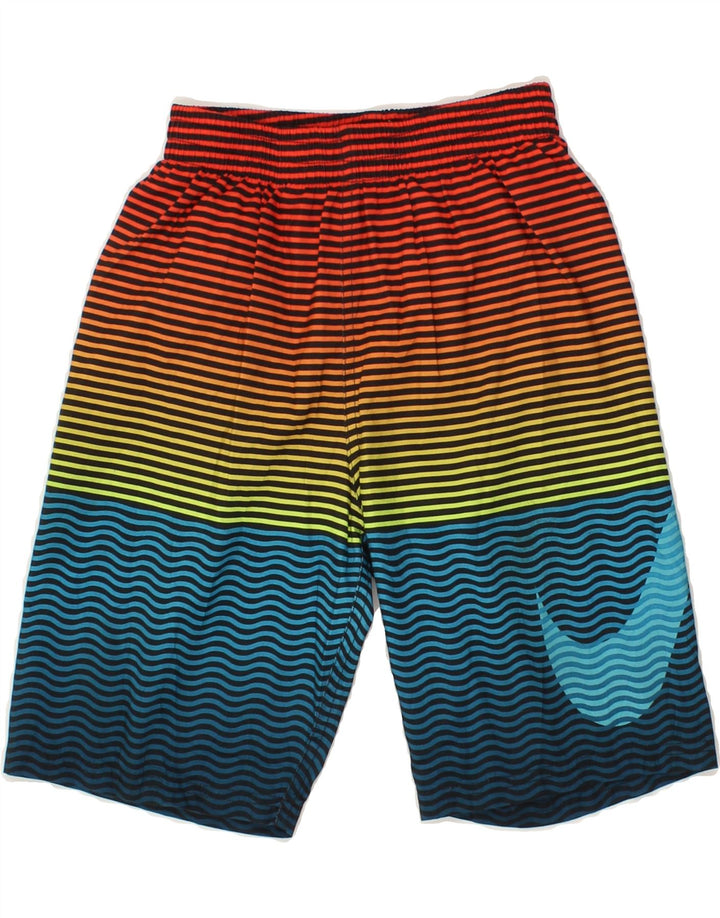 NIKE Boys Sport Shorts 10-11 Years Medium Multicoloured Colourblock Vintage Nike and Second-Hand Nike from Messina Hembry 