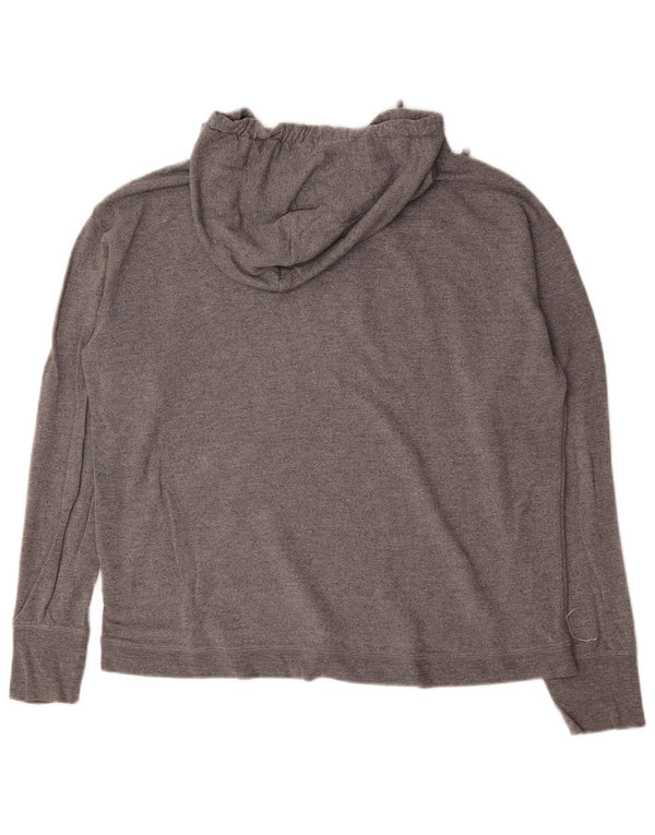 Gap Herren-Kapuzenpullover mit lockerer Passform, klein, grau gestreift, Viskose