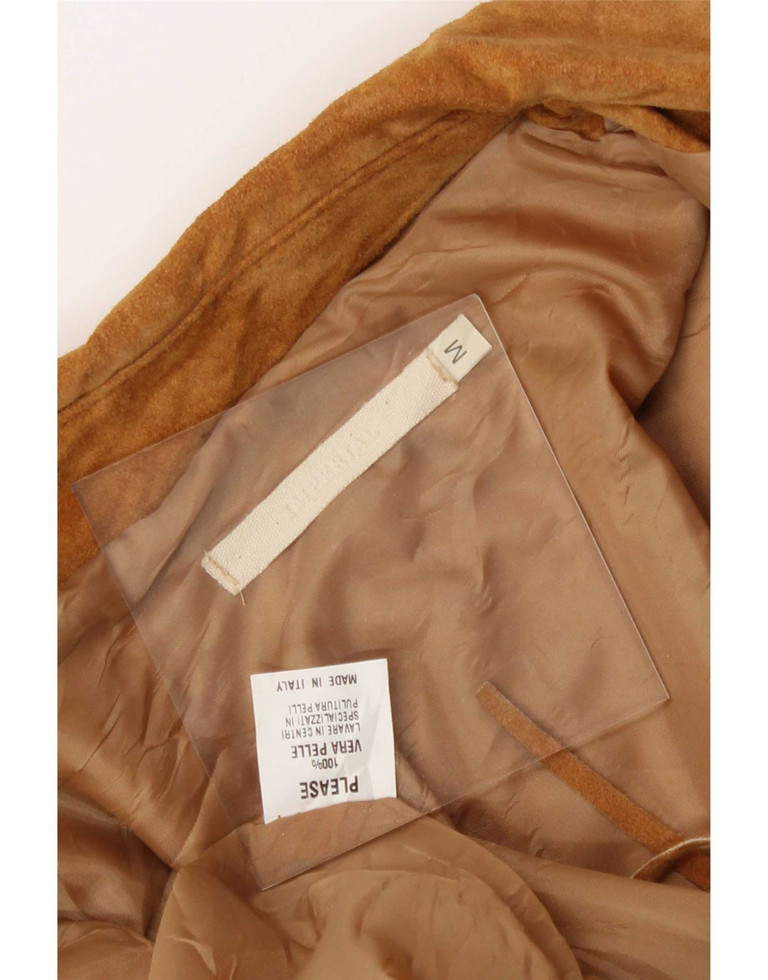 Imperial Damen Crop Wildlederjacke UK 12 Medium Beige Leder