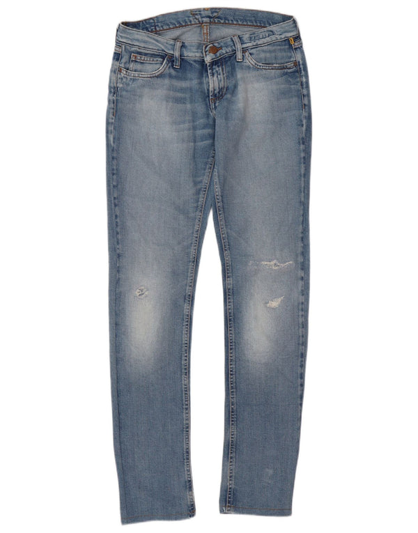 Meltin' Pot Damen Distressed Slim Jeans W27 L34 Blau