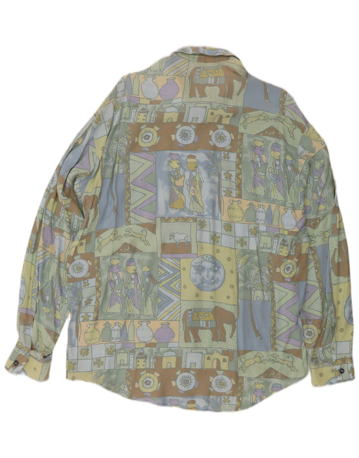 Vintage Herrenhemd Großes Mehrfarbiges Patchwork