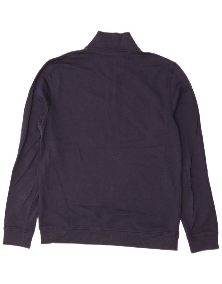 Ted Baker Herren-Sweatshirt mit Reißverschluss am Hals, Größe 3, mittelgroß, marineblau, Baumwolle