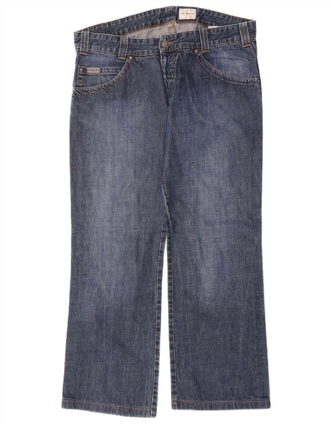 Calvin Klein Herren Loose Jeans W38 L30 Blaue Baumwolle
