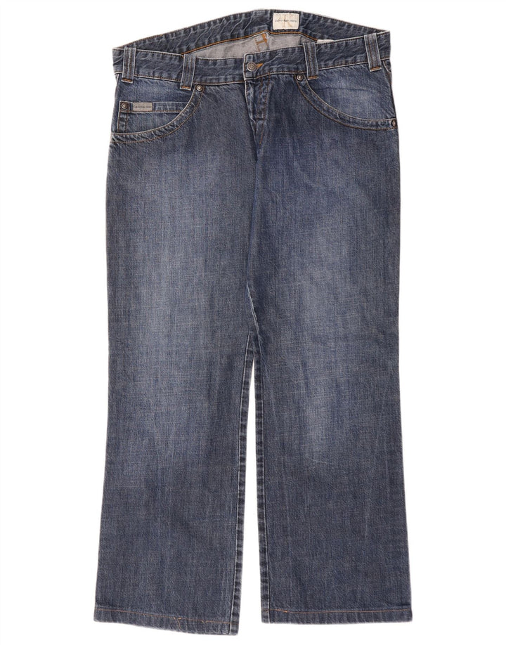 Calvin Klein Herren Loose Jeans W38 L30 Blaue Baumwolle
