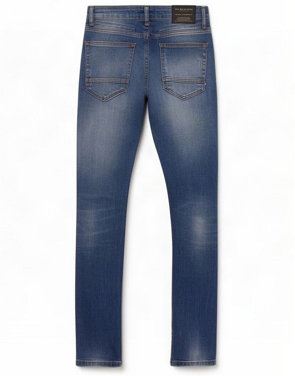 Zara Herren Distressed Slim Jeans EU 38 Small W30 L30 Blau