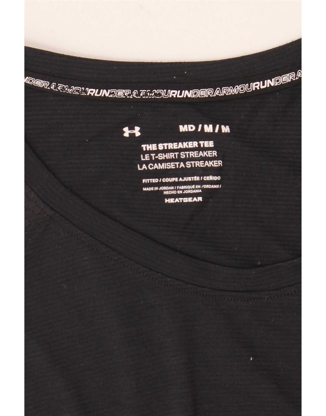 Under Armour Herren Heat Gear T-Shirt Top Medium Schwarz