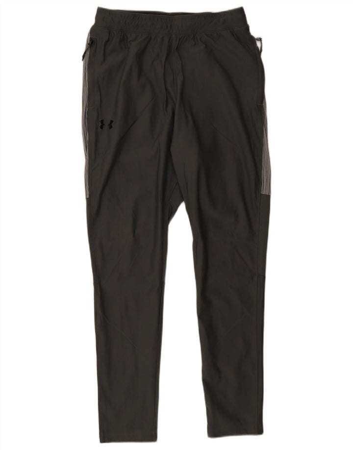 Under Armour Herren-Trainingshose mit taillierter Passform, Mittelgrau mit Nadelstreifen