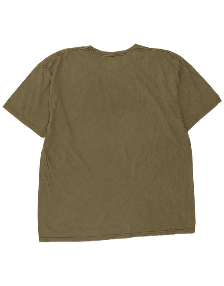 Izod Herren-T-Shirt mit Grafik, groß, Khaki, Baumwolle
