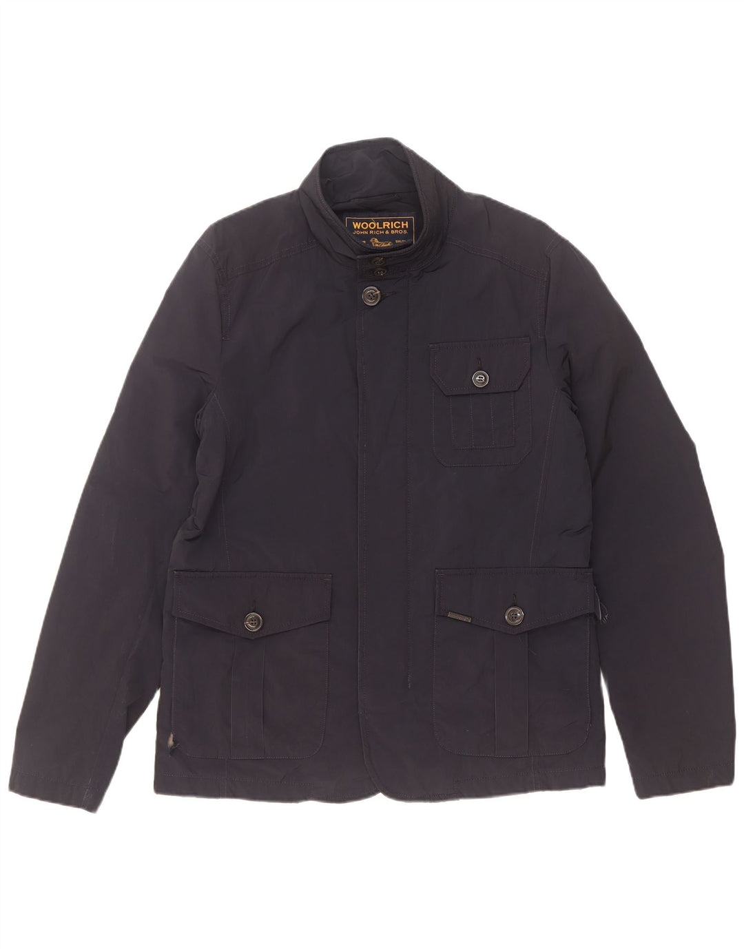 Woolrich Herren-Utility-Jacke UK 38 Mittelmarineblaues Polyester