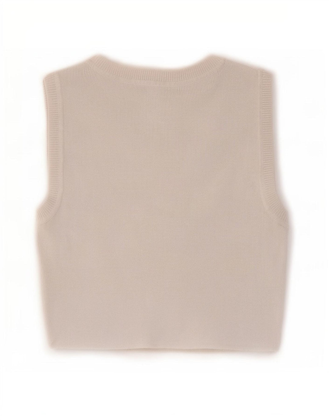 Zara Damen Crop Vest Top UK 12 Mittelweiße Viskose