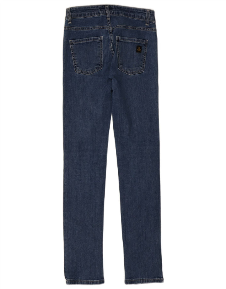 REFRIGIWEAR Damen Slim Jeans IT 40 Small W26 L30 Blaue Baumwolle