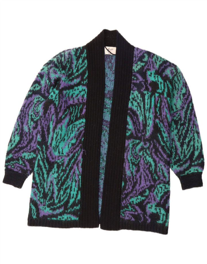 Amari Damen-Strickjacke, übergroß, lang, Gr. 10, Größe S, Mehrfarbig