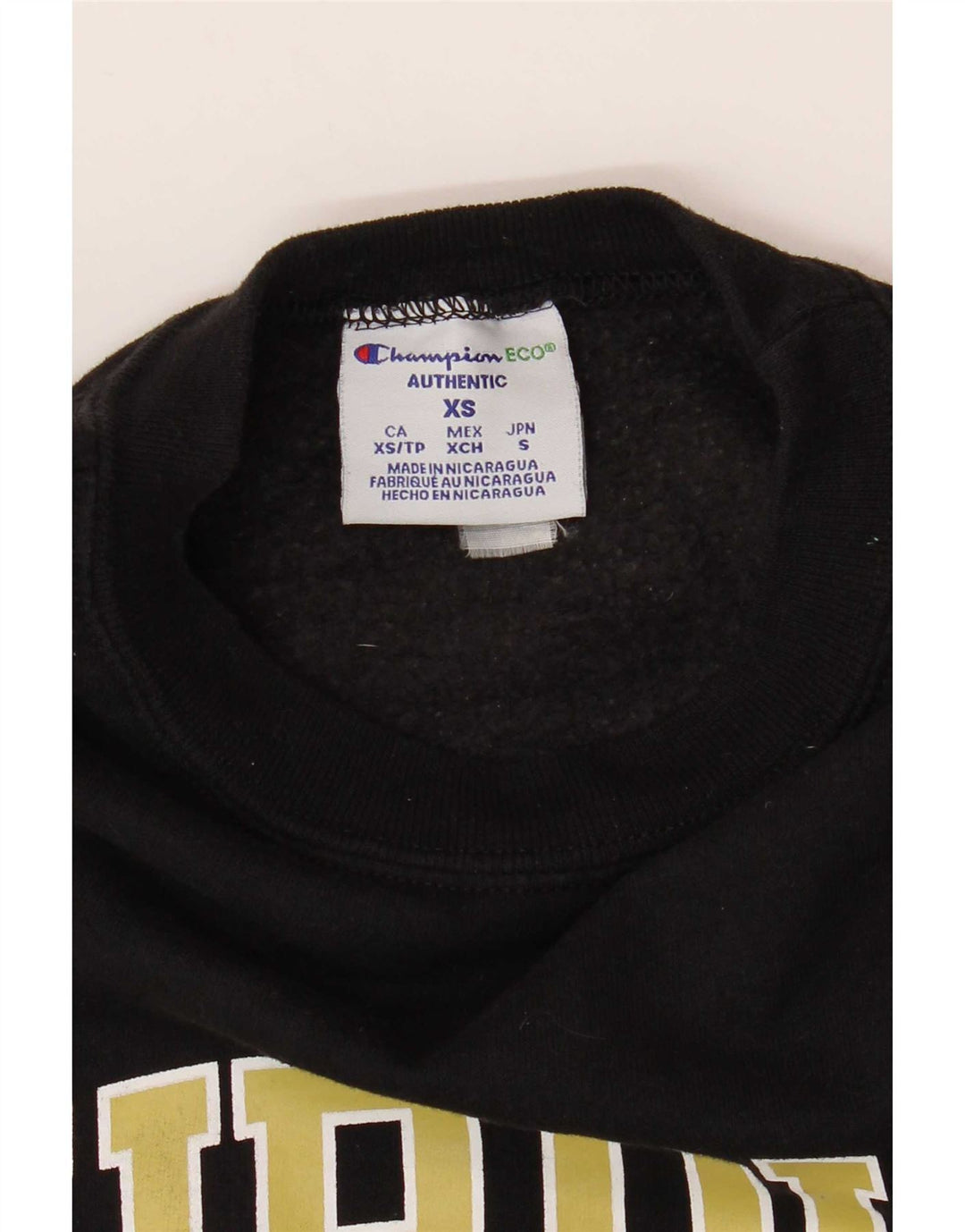 Champion Herren Purdue Graphic Sweatshirt Pullover XS Schwarz