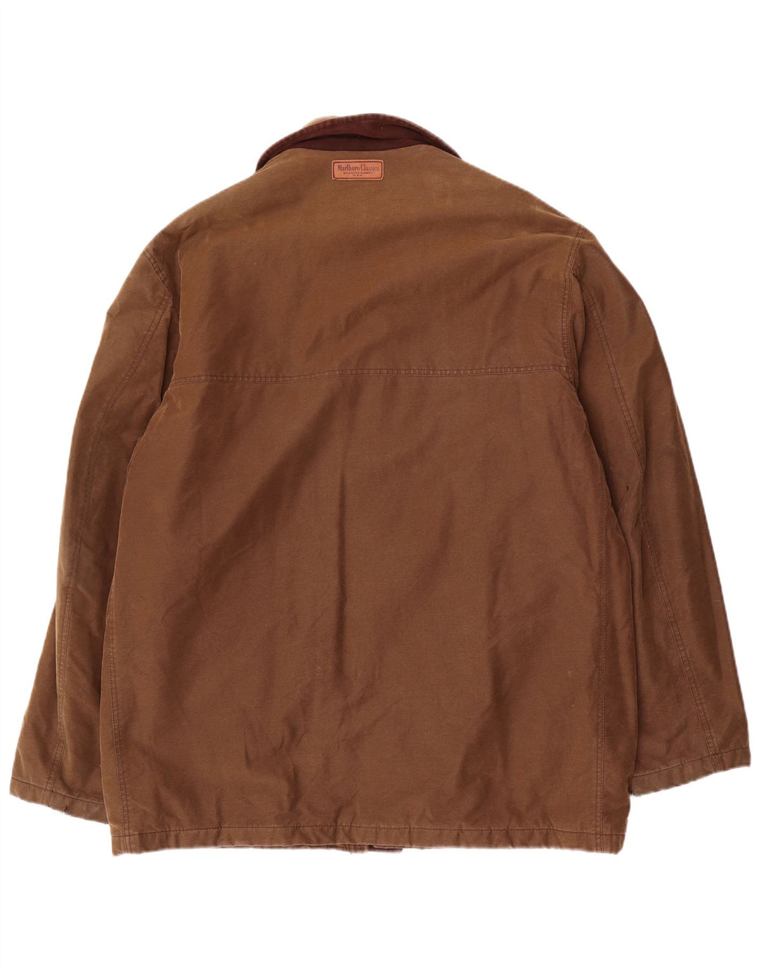 Marlboro Classics Herren-Utility-Jacke UK 44 2XL Braune Baumwolle