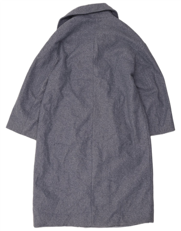 Zweireihiger Damenmantel von Zara, Gr. 10, Größe S, Blau, Polyester