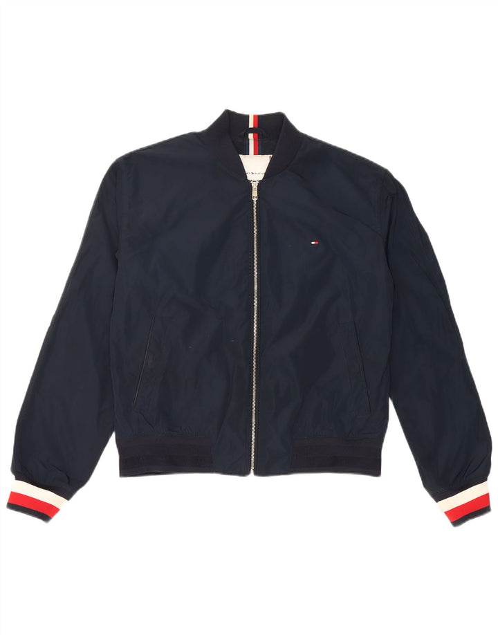 Tommy Hilfiger Damen-Bomberjacke in Übergröße, Gr. 6, XS, Marineblau, Farbblock