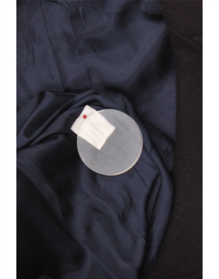 Vintage Herren Pea Coat IT 52 XL Marineblaue Viskose