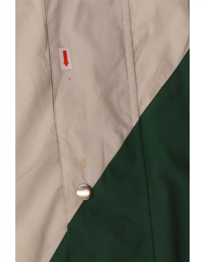 Patriot Herren-Bomberjacke mit Kapuze, UK 36, Größe S, grüne Blockfarben-Baumwolle