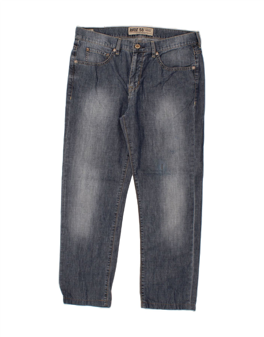 RIFLE Mens Straight Jeans W33 L28  Blue Vintage Rifle and Second-Hand Rifle from Messina Hembry 