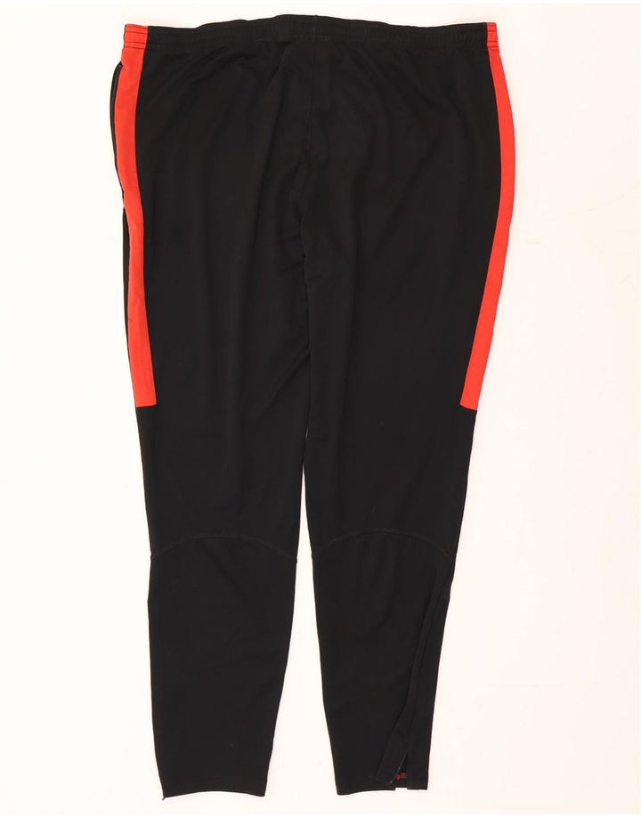 Nike Herren Dri Fit Trainingshose Mittelschwarzes Colourblock-Polyester