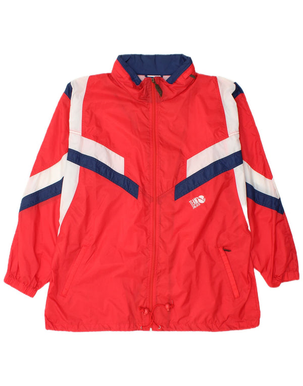 ALEX Herren Regenjacke UK 42 XL Rot Colourblock Polyamid