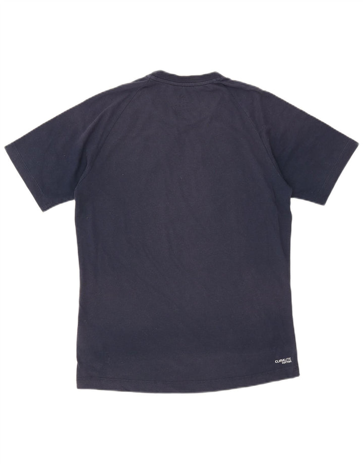 ADIDAS Herren T-Shirt Top Small Marineblau Baumwolle