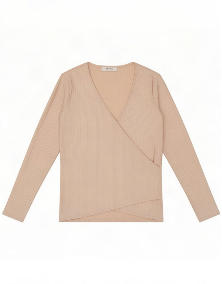 Promod Langarm-Blusenoberteil für Damen, UK 12, Mittelrosa