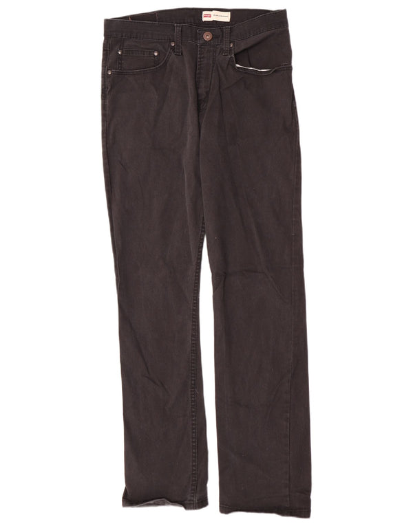 Wrangler Herren Slim Fit Straight Jeans W30 L32 Schwarze Baumwolle