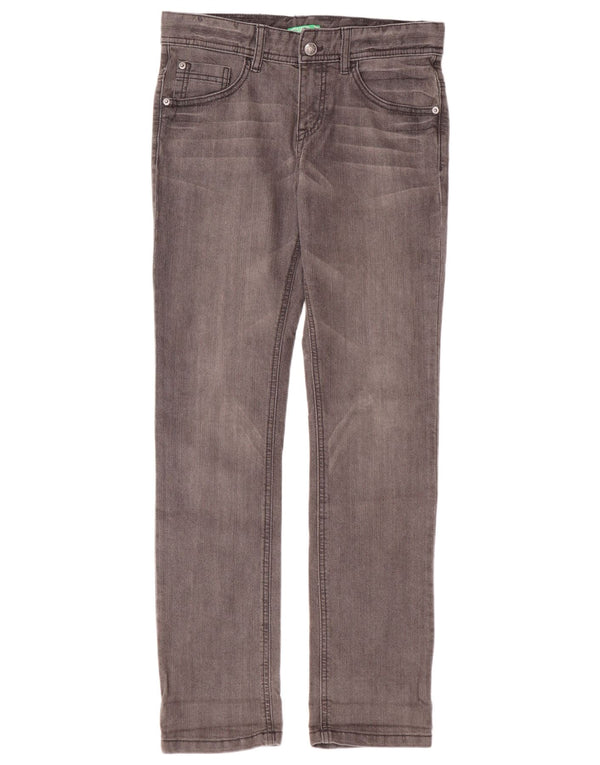 Benetton Slim-Jeans für Jungen, 11–12 Jahre, W29, L30, 2XL, graue Baumwolle