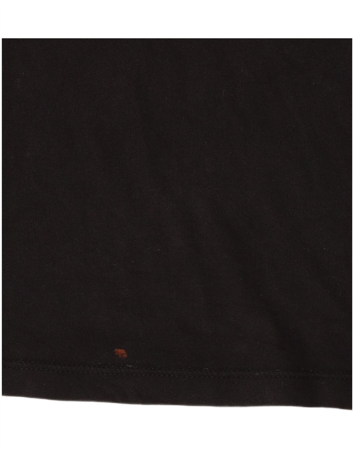 Puma Damen Grafik T-Shirt Top UK 10 Small Schwarz