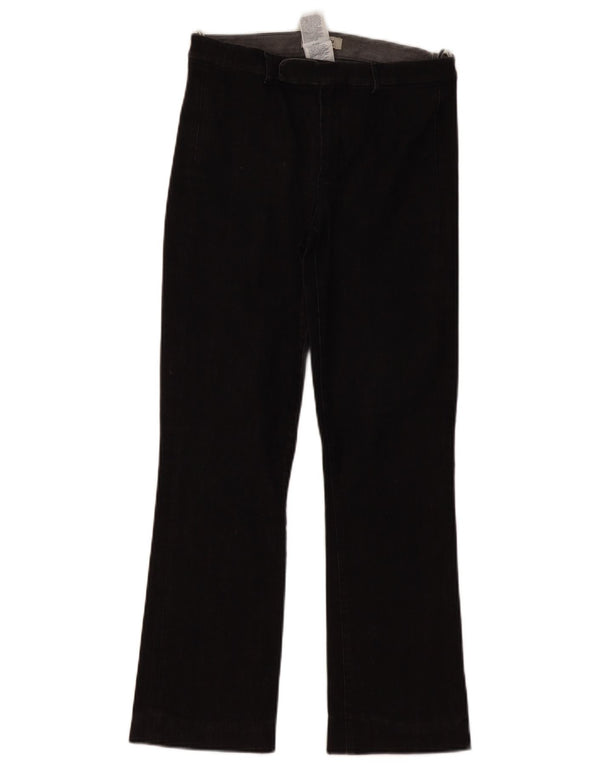 MAX MARA Damen Bootcut-Jeans UK 10 Small W28 L28 Graue Baumwolle