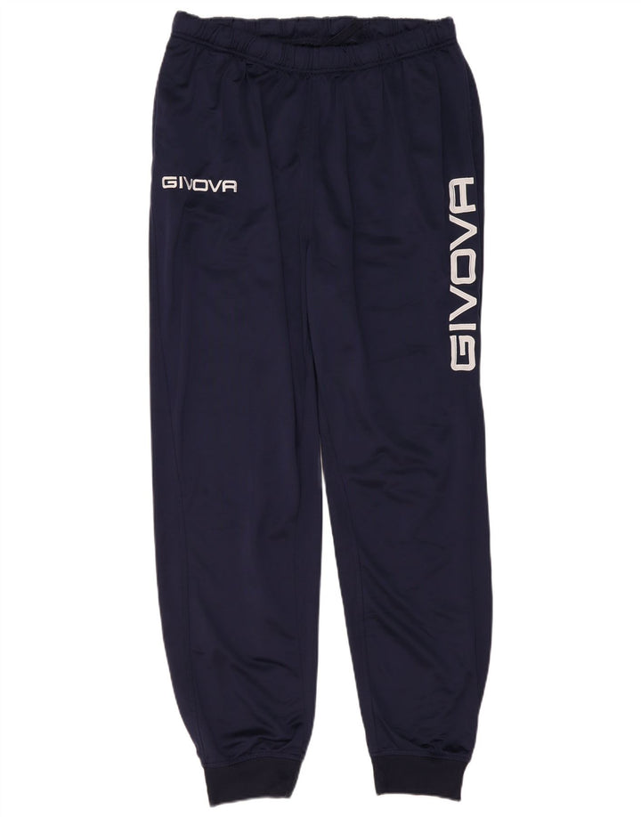 Givova Herren-Trainingsanzughose mit Grafik, mittelblau, Marineblau