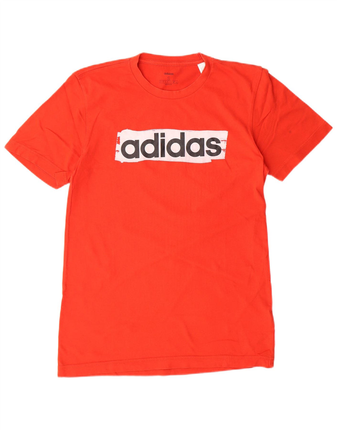 ADIDAS Herren Grafik T-Shirt Top Small Rot Baumwolle