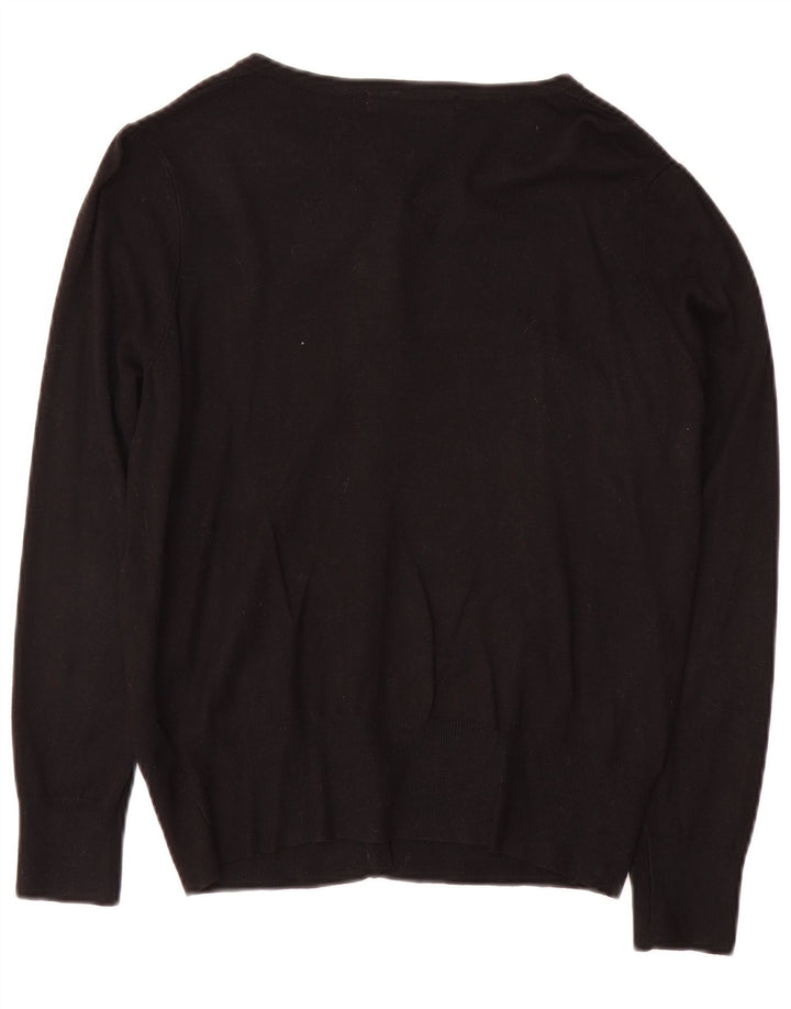 Marks & Spencer Damen-Cardigan-Pullover UK 14 Mittelschwarze Viskose