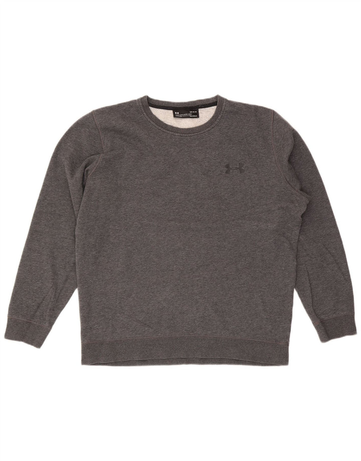 Under Armour Herren Cold Gear Sweatshirt-Pullover, groß, grau gefleckt