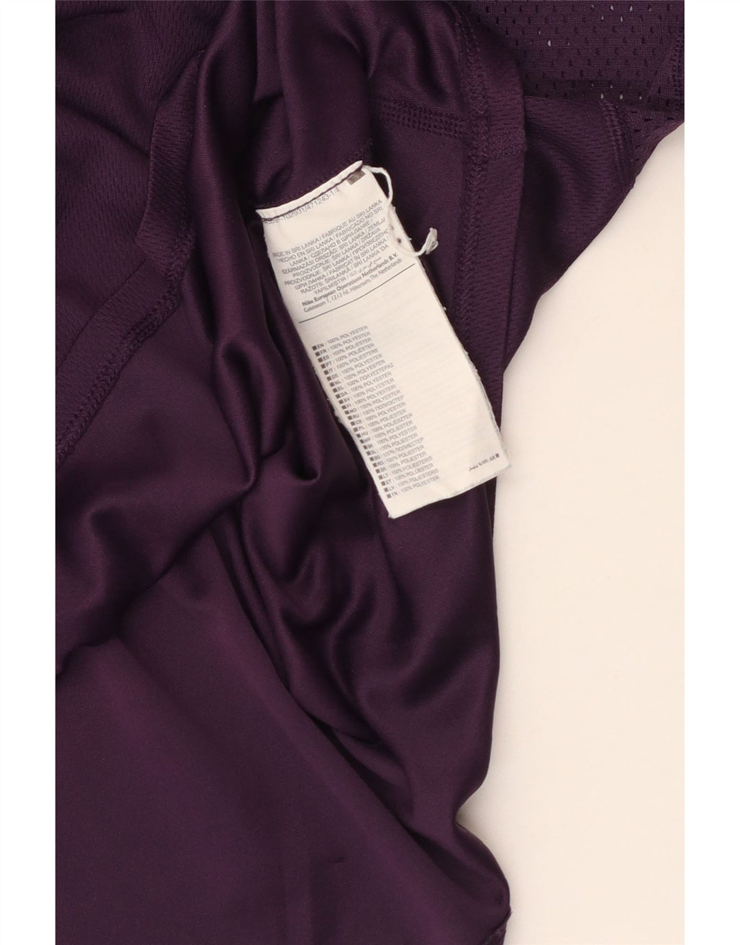 Nike Damen Weste Top UK 14 Large Lila Polyester