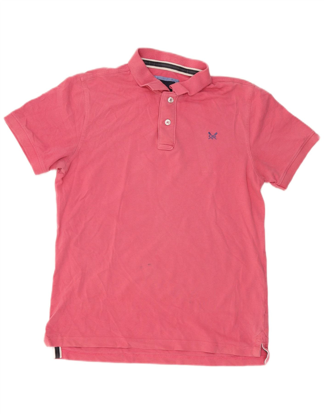 Crew Clothing Herren-Poloshirt aus mittelrosa Baumwolle