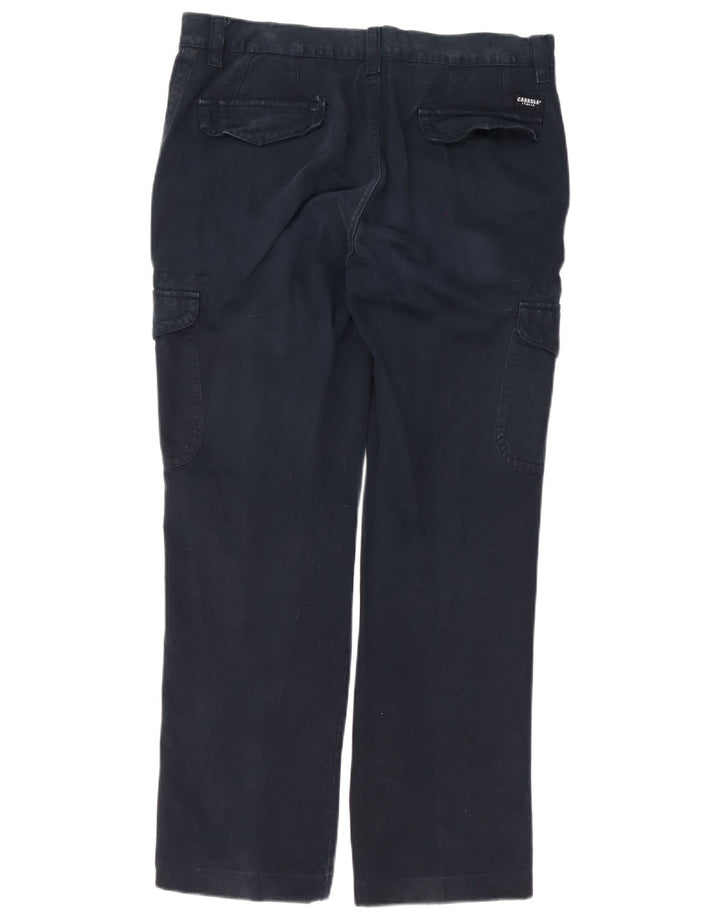 Carrera Gerade Herren-Cargohose W36 L30 Marineblaue Baumwolle