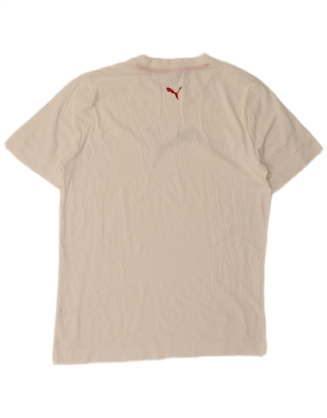 Puma Herren T-Shirt mit Grafik, Größe L, Weiß