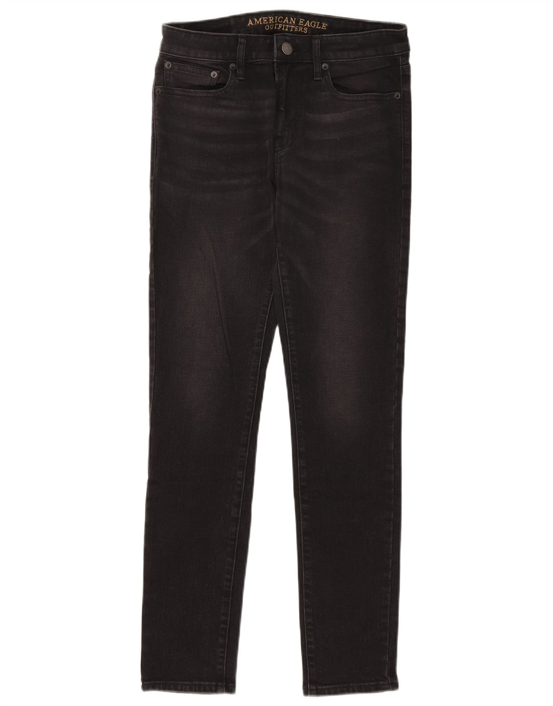 American Eagle Damen Skinny Jeans W30 L30 Schwarz Baumwolle