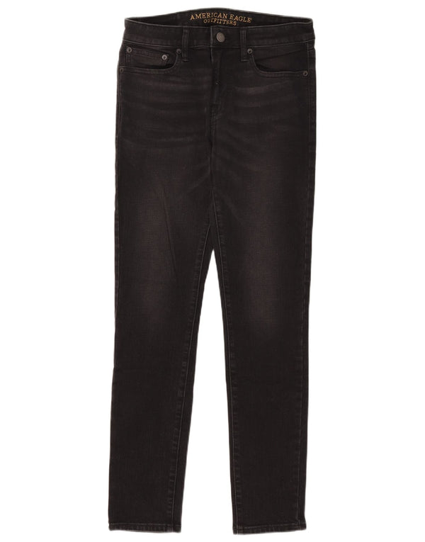 American Eagle Damen Skinny Jeans W30 L30 Schwarz Baumwolle